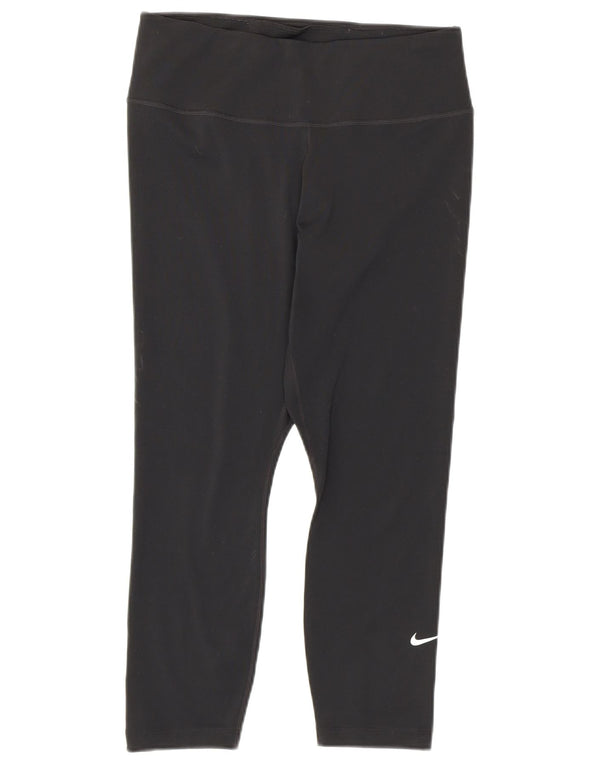 Leggings Nike Dri Fit Capri UK 12 Médio Preto Poliéster