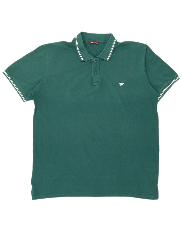 CARRERA Mens Polo Shirt XL Green Cotton