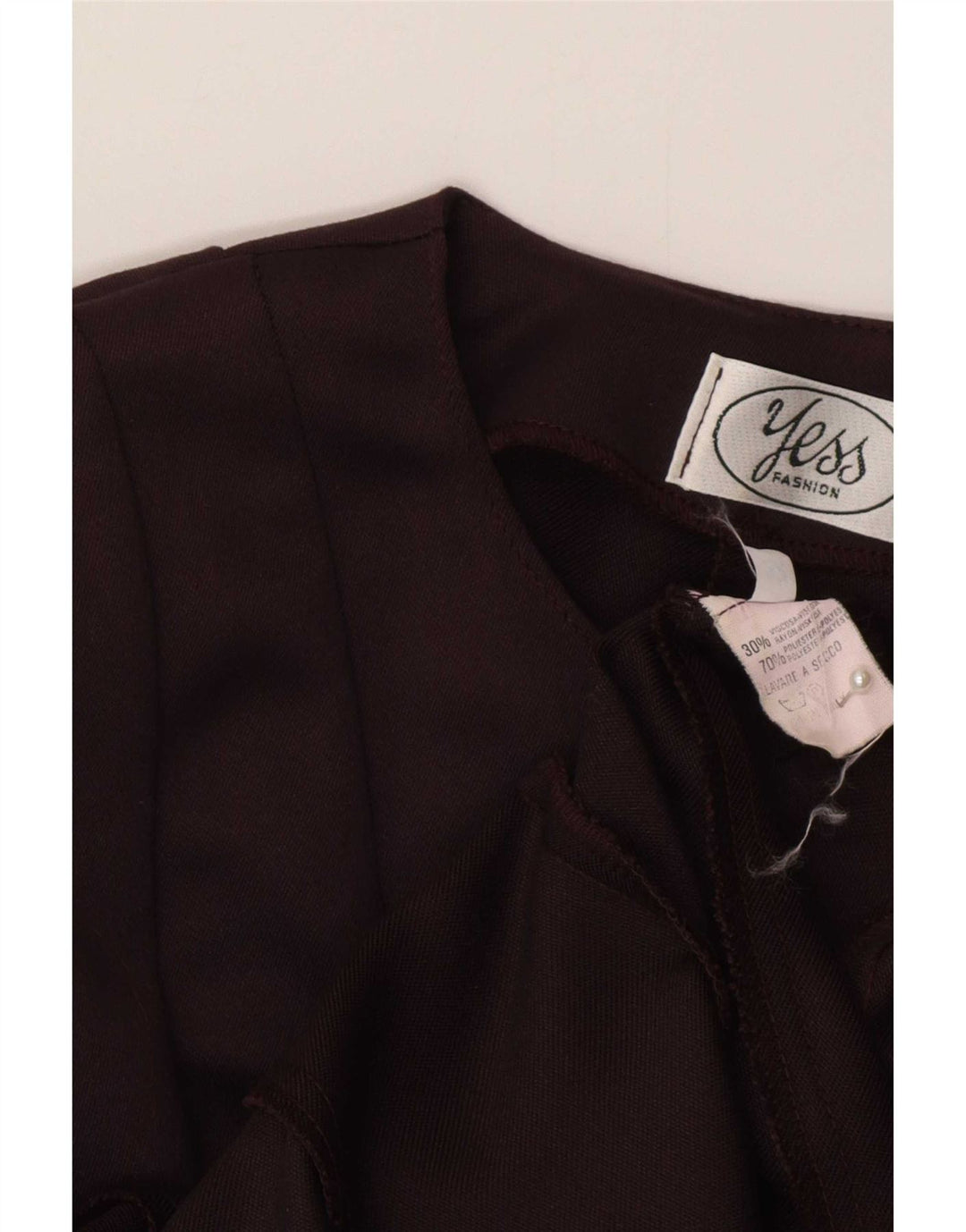 Vestido feminino vintage manga comprida linha A IT 32 2XS marrom poliéster