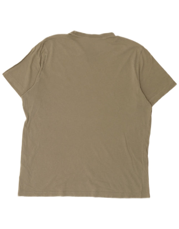 Camiseta masculina Nike grande algodão cáqui