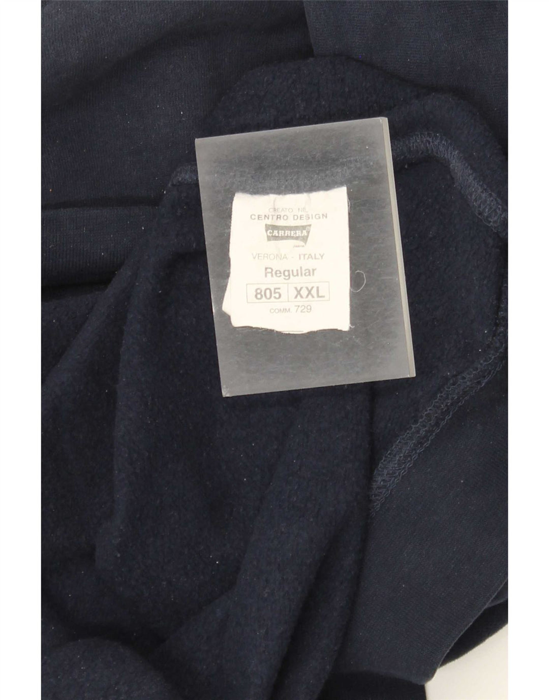 Carrera moletom gráfico masculino jumper 2XL algodão azul marinho