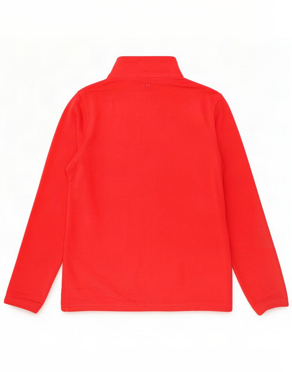 Mountain Warehouse Suéter feminino de lã com zíper e gola UK 14 Poliéster vermelho médio