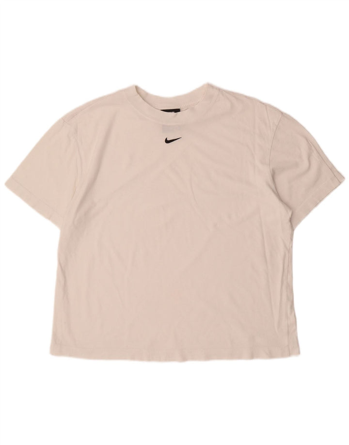 NIKE Womens Oversized T-Shirt Top UK 10 Small White