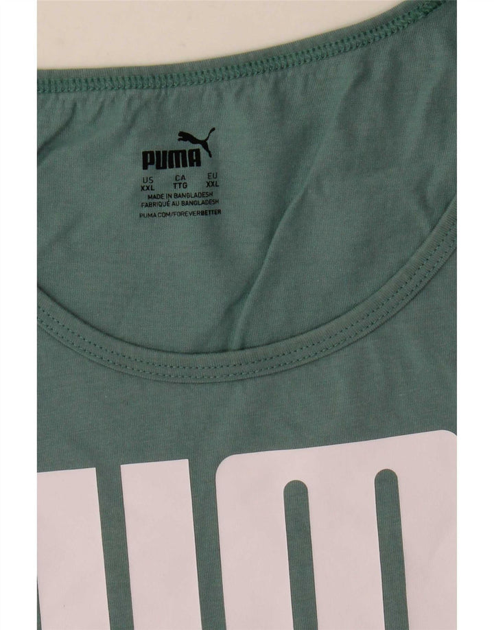 Colete gráfico masculino Puma 2XL verde