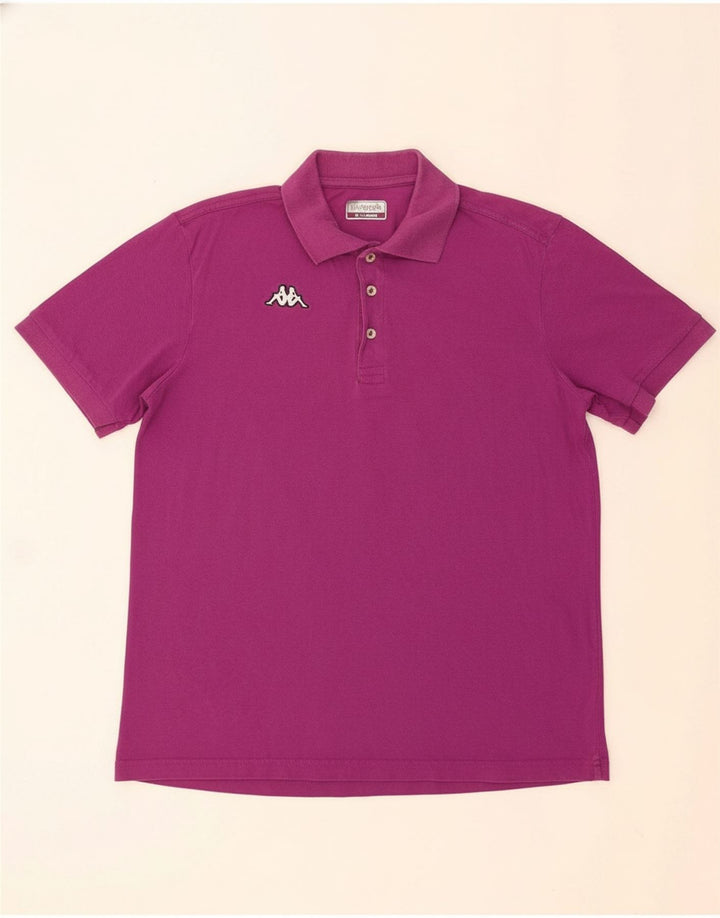Camisa polo masculina KAPPA XL algodão roxo