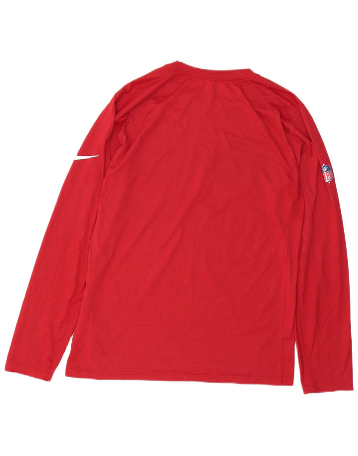 Top gráfico masculino Nike Arizona Cardinals manga comprida poliéster vermelho médio