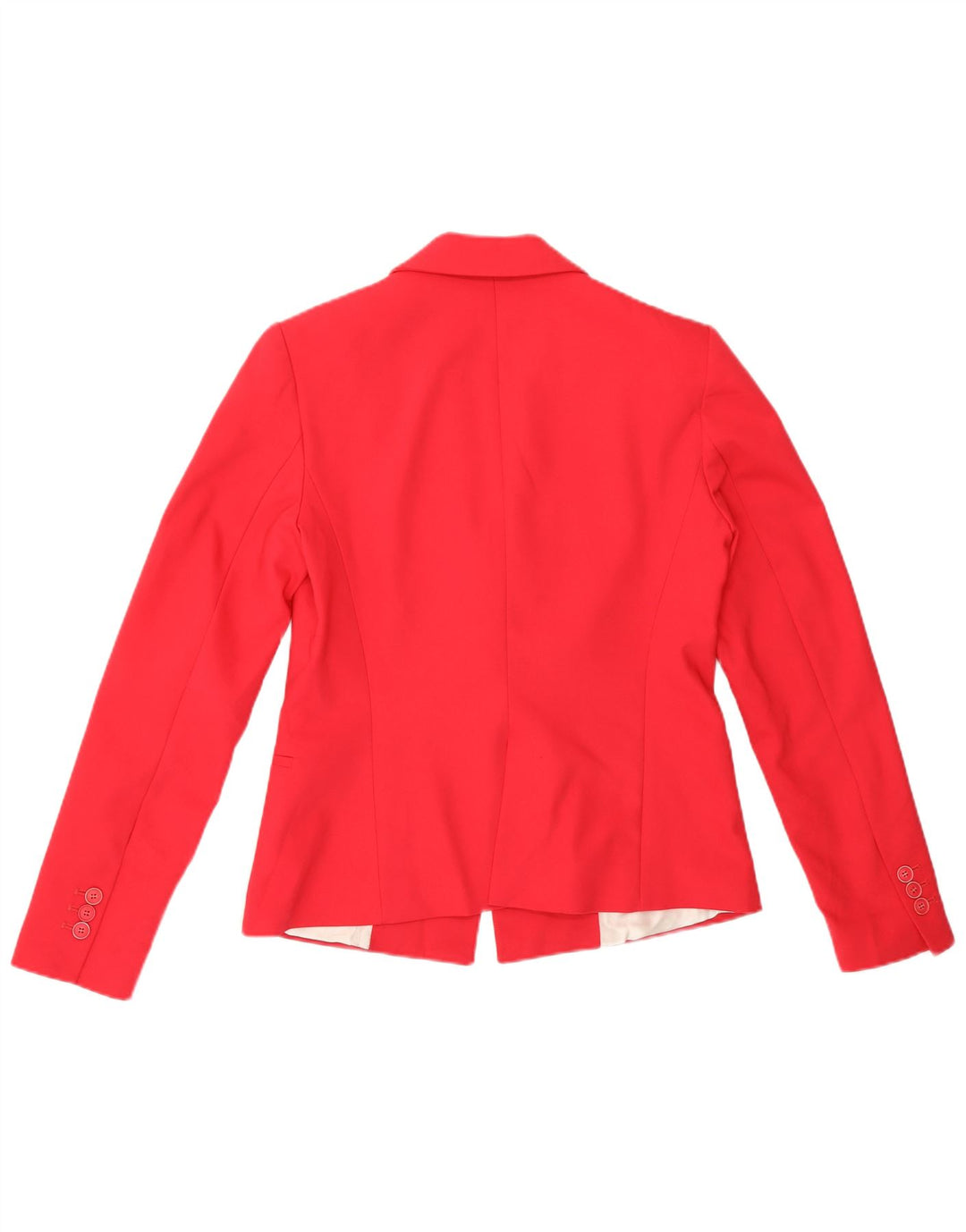 Jaqueta blazer feminina Zara com 1 botão Reino Unido 14 poliéster rosa médio