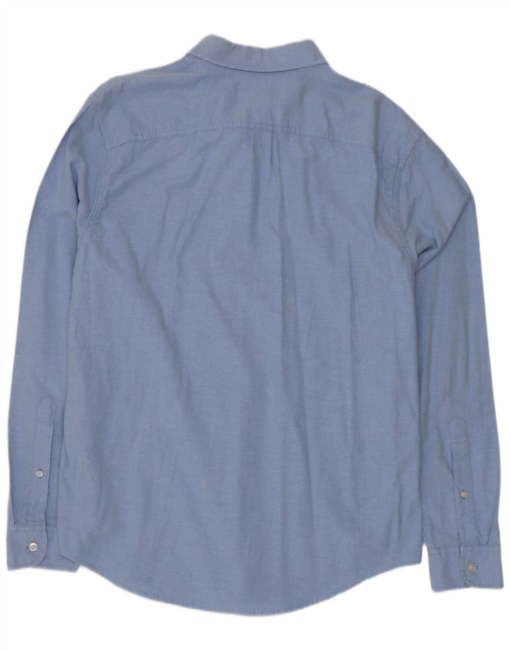 Camisa masculina Abercrombie & Fitch 2XL algodão azul
