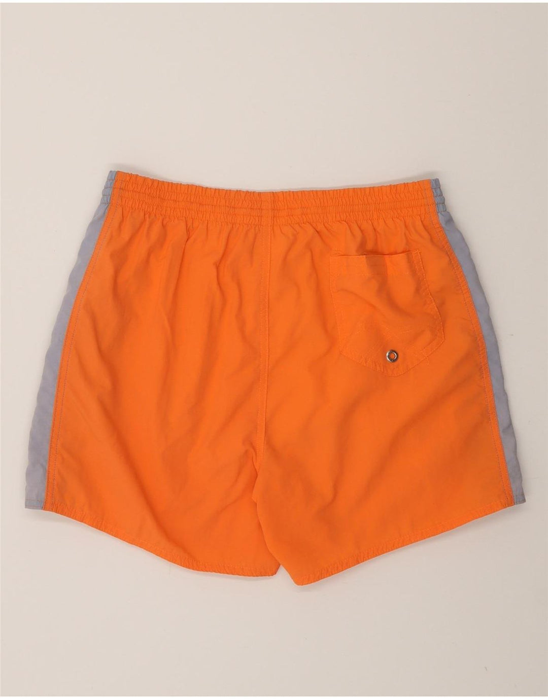 Arena Mens Natação Shorts Médio Laranja Colourblock Nylon