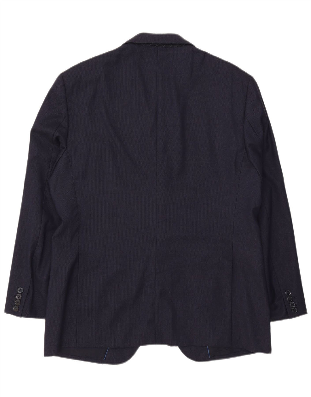 Jaqueta blazer masculina Massimo Dutti com 2 botões EU 54 XL azul marinho lã