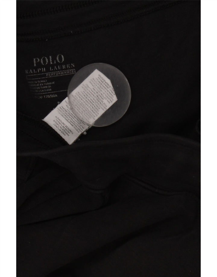 Calça de treino masculina Polo Ralph Lauren joggers poliéster preto pequeno
