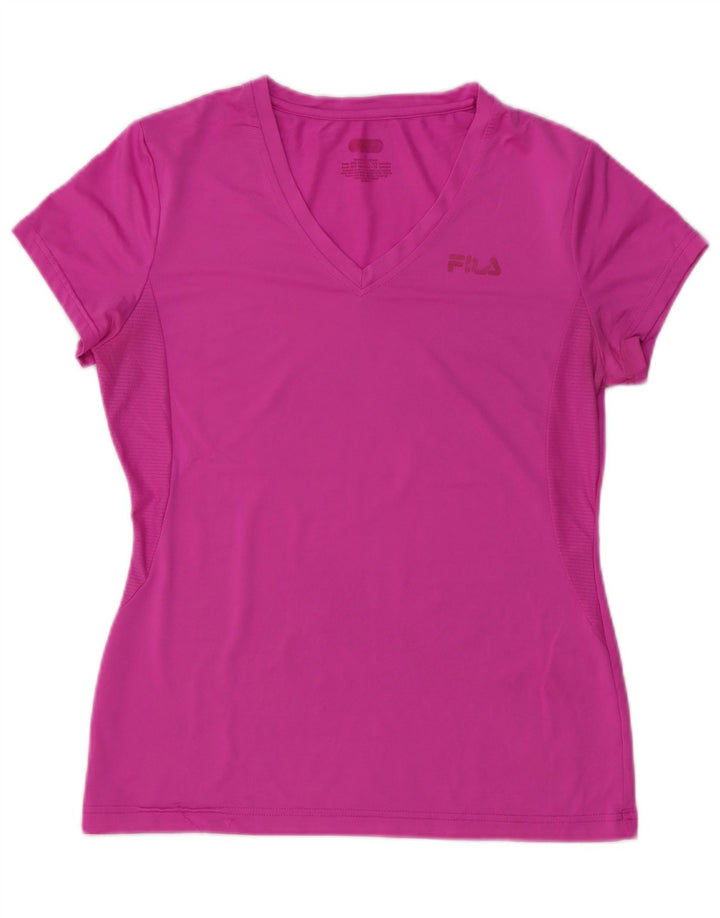Fila Camiseta Feminina Top UK 12 Médio Poliéster Rosa