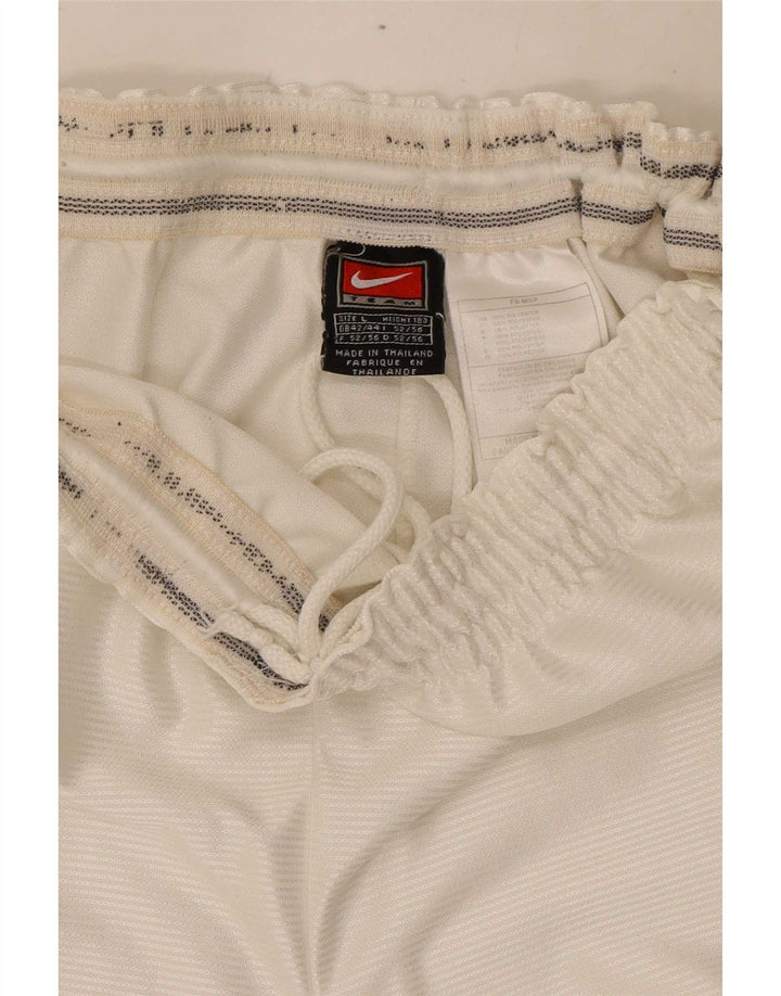 Shorts esportivos masculinos Nike UK 42/44 grande poliéster branco
