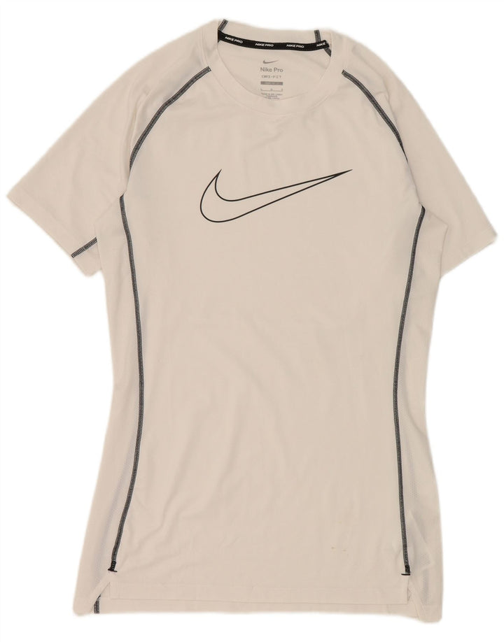 Camiseta Nike Masculina Dri Fit Graphic Top Grande Poliéster Branco