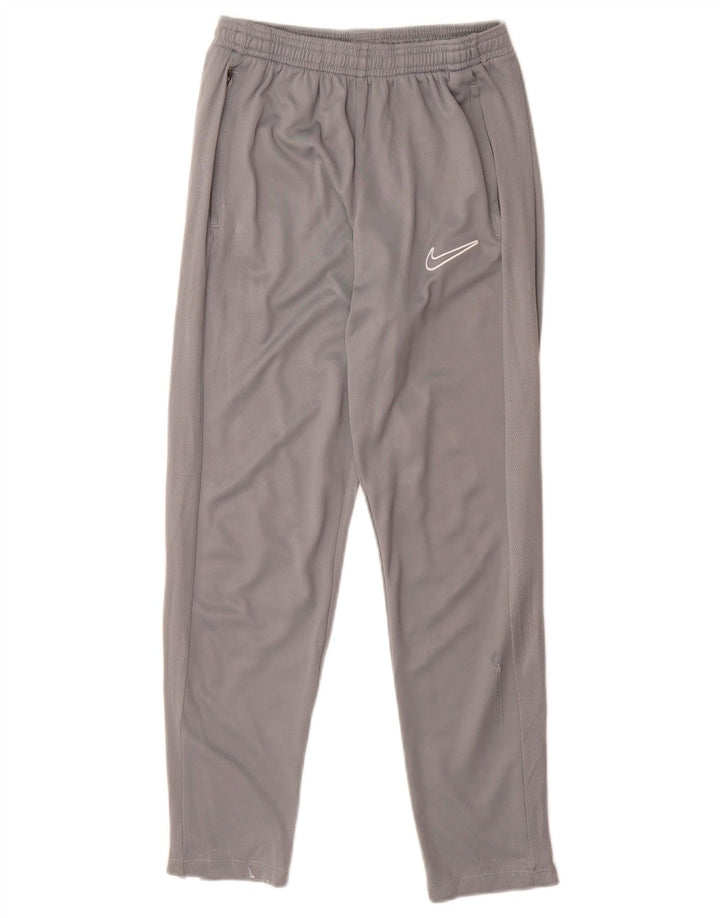 Calça de treino Nike Boys Dri Fit 12-13 anos grande cinza poliéster