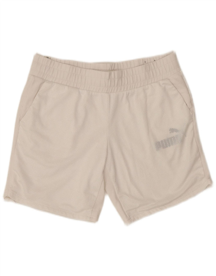 Shorts esportivos gráficos femininos PUMA Reino Unido 14 grande algodão branco