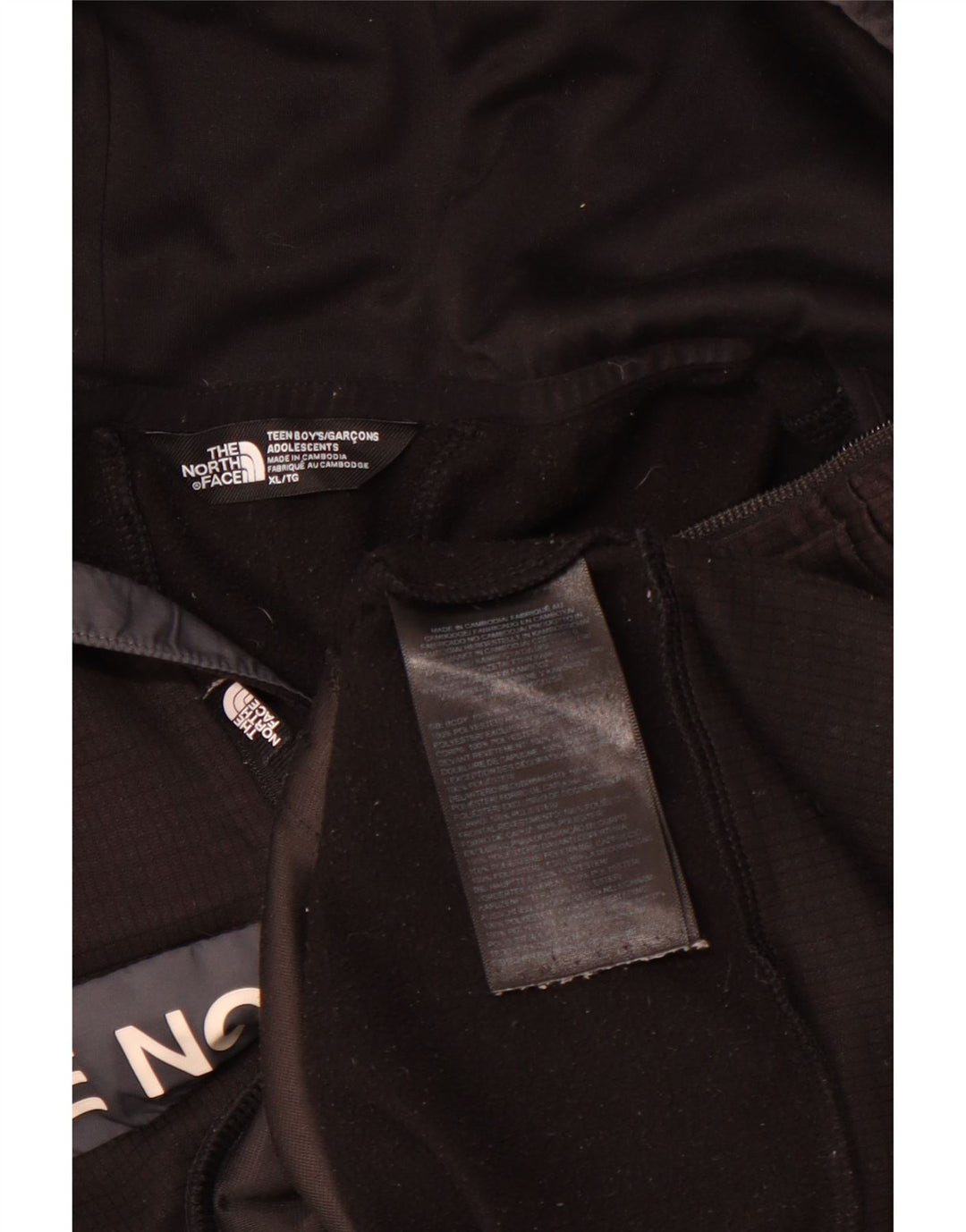 Jumper com capuz gráfico THE NORTH FACE Boys 14-15 anos XL preto