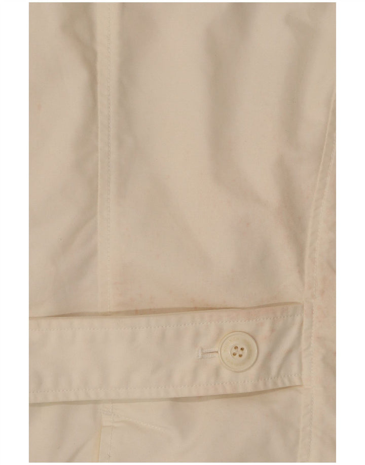 Casaco curto feminino WOOLRICH UK 6 XS algodão branco