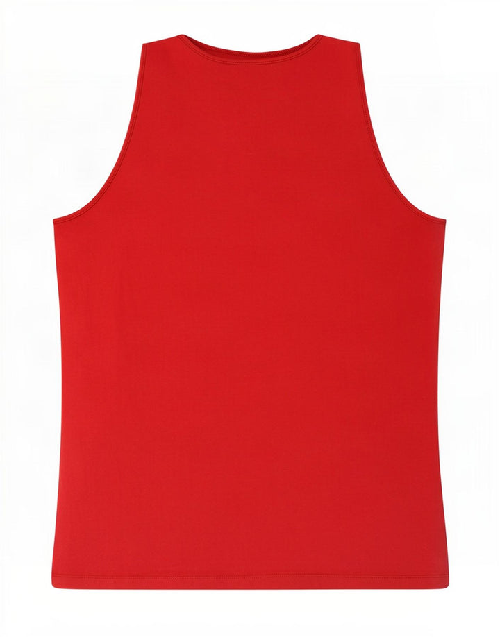 Colete feminino Dack's Top UK 14 grande algodão vermelho