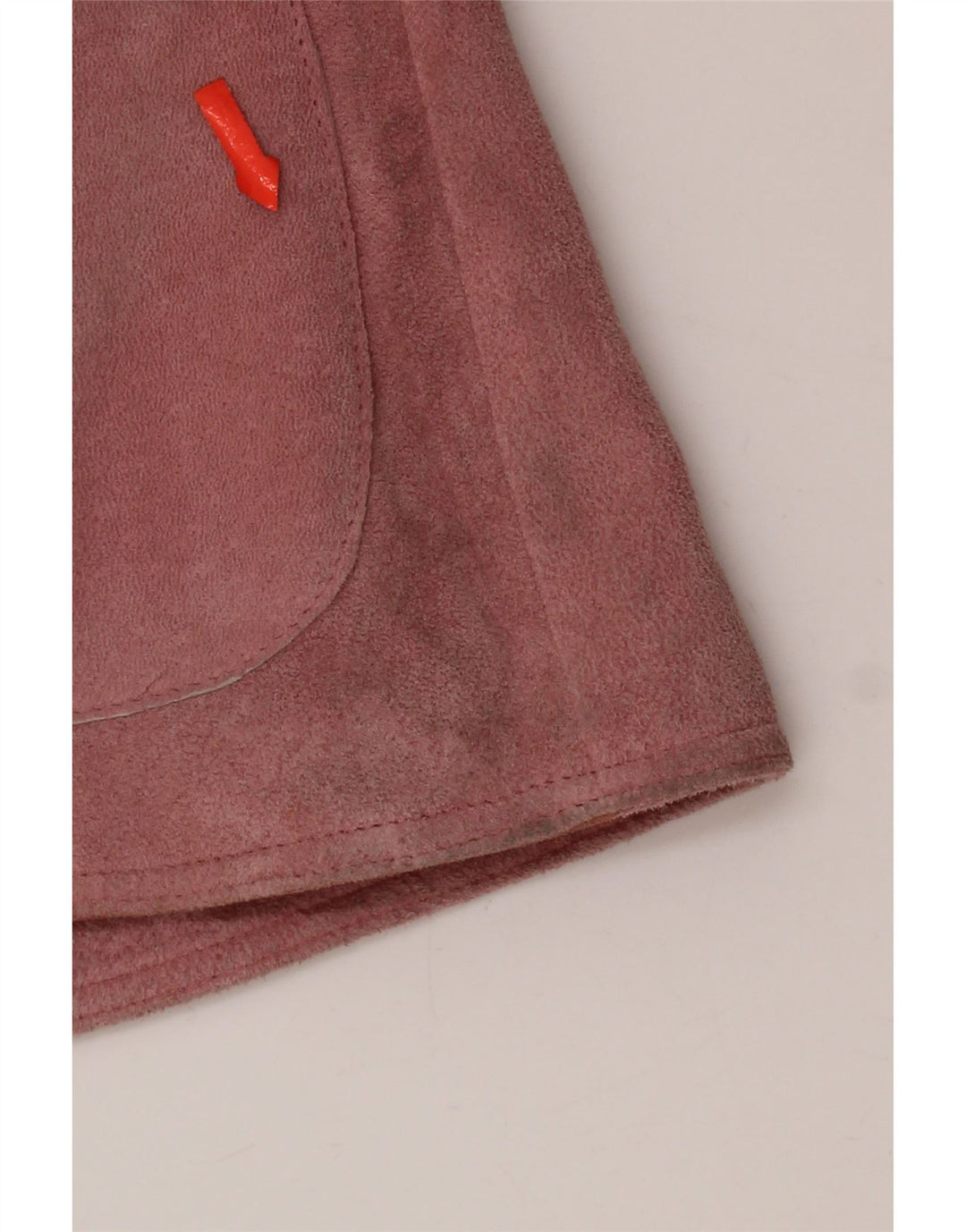 Jaqueta blazer feminina vintage de camurça com 2 botões IT 46 couro rosa grande