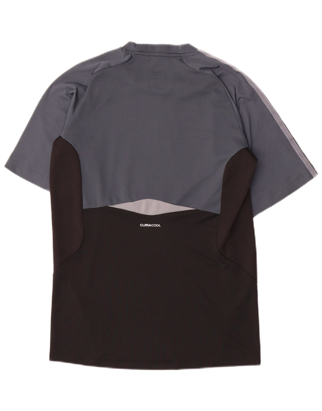 Adidas Mens Climacool Camiseta Top Pequeno Preto Colorblock