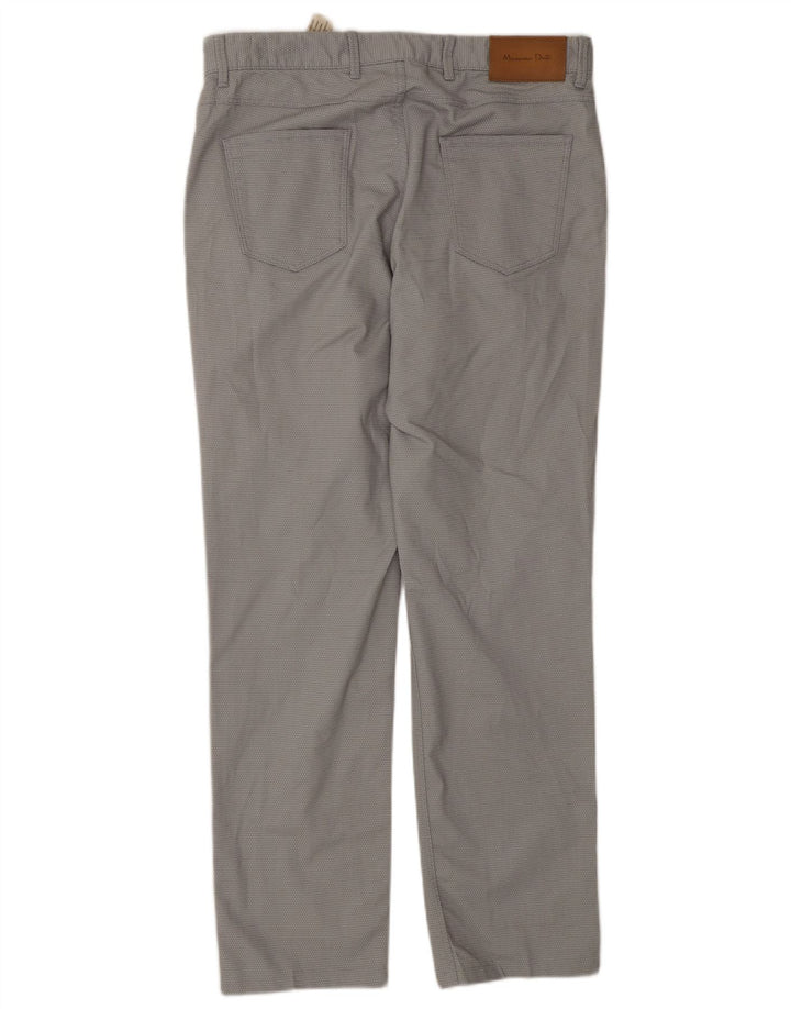 Calça Chino Masculina Massimo Dutti EU 40 Médio W31 L30 Cinza Manchado