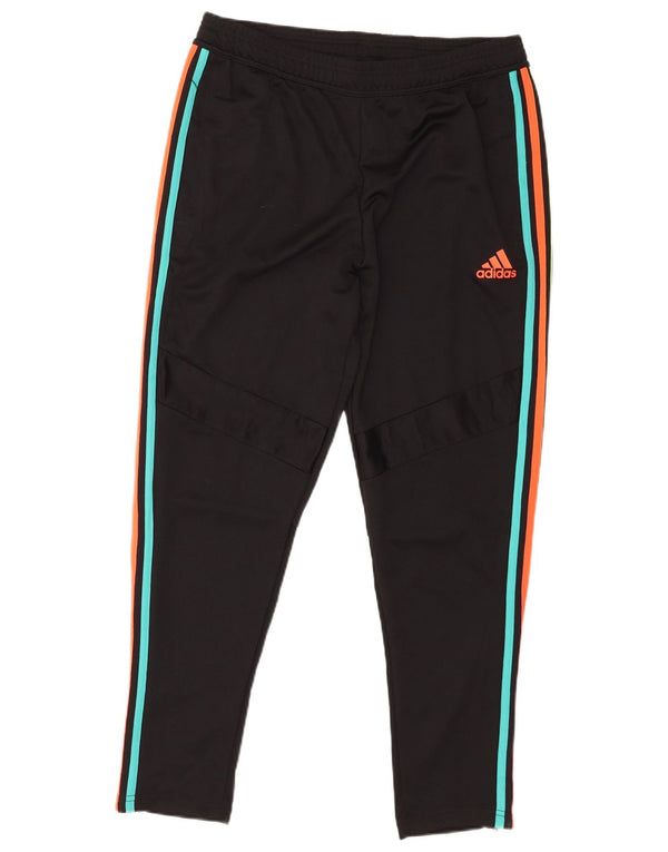 Calça de treino masculina Adidas grande poliéster preto