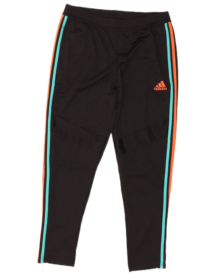Calça de treino masculina Adidas grande poliéster preto