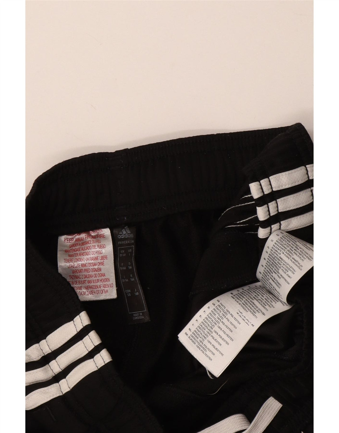 Calças de treino ADIDAS Meninos Joggers 13-14 Anos Preto Poliéster