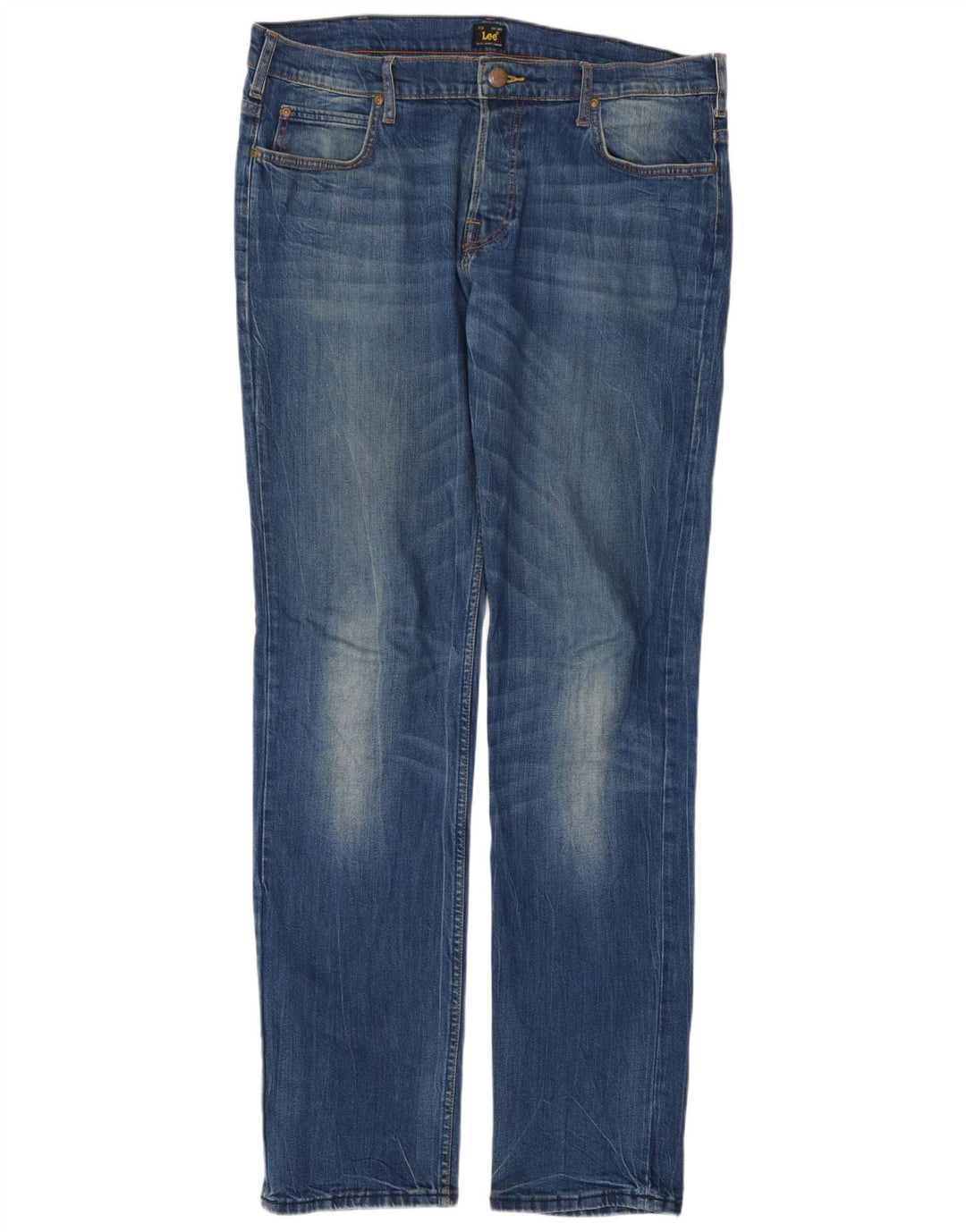 Lee Mens Powell Slim Jeans W36 L36 Azul Algodão