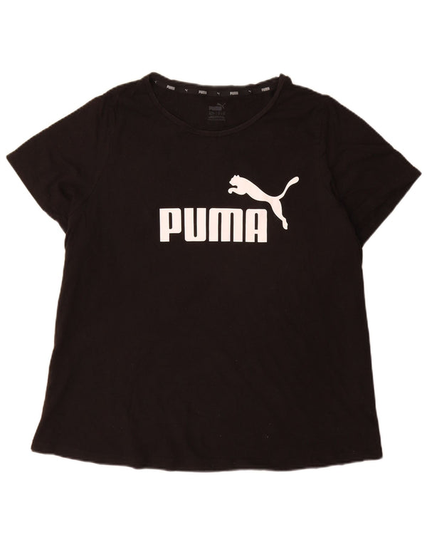 Puma Camiseta Feminina Graphic Top UK 20 2XL Preto