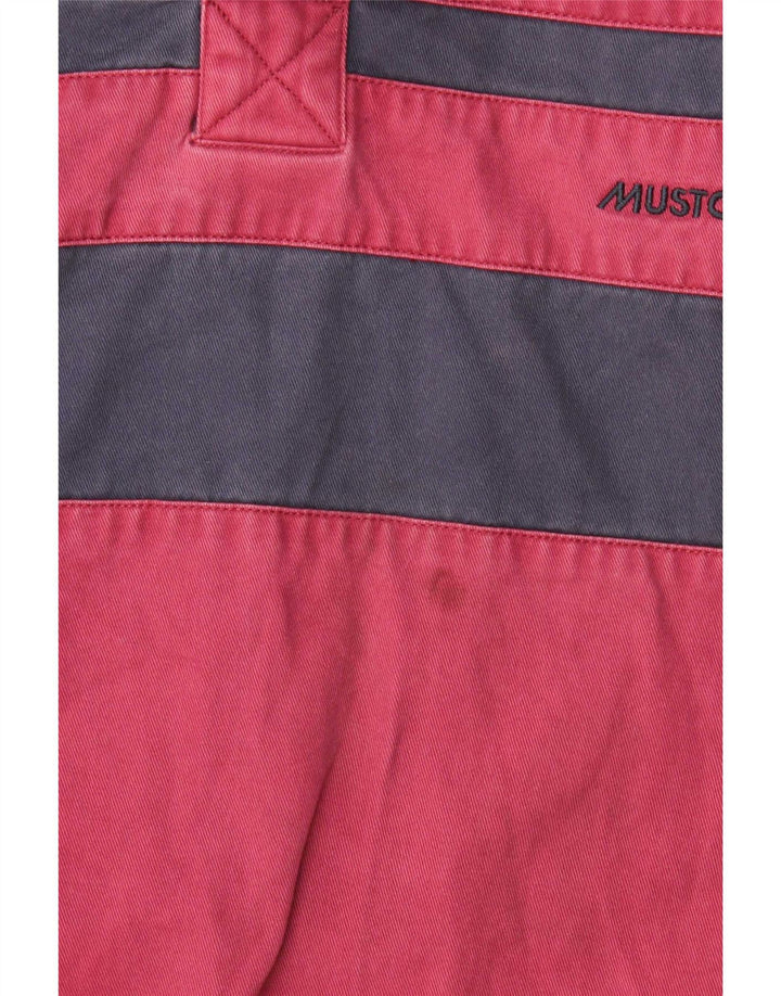 Pulôver masculino Musto Camisa grande de algodão listrado vermelho