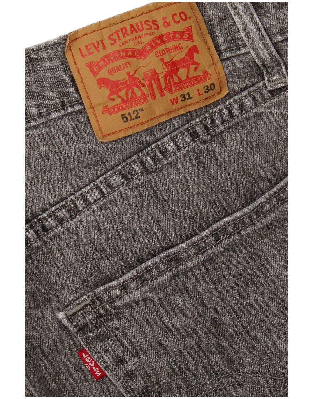 LEVI'S Masculino 512 Slim Tapered Jeans W31 L30 Cinza