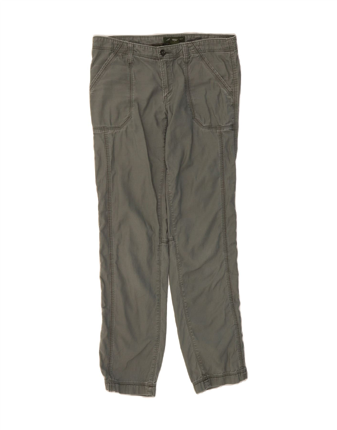 EDDIE BAUER Womens Straight Chino Trousers US 2 XS W30 L32 Green Cotton Vintage Eddie Bauer and Second-Hand Eddie Bauer from Messina Hembry 