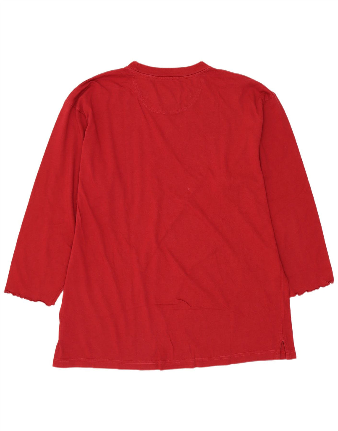 Woolrich masculino top manga 3/4 grande algodão vermelho