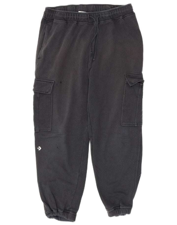 Calça de treino Converse masculina Cargo Joggers médio azul marinho algodão