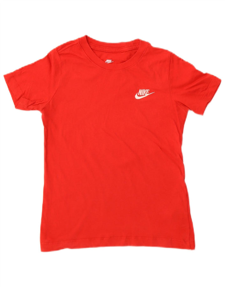 Camiseta Nike Meninos Top 7-8 Anos XS Vermelho Algodão