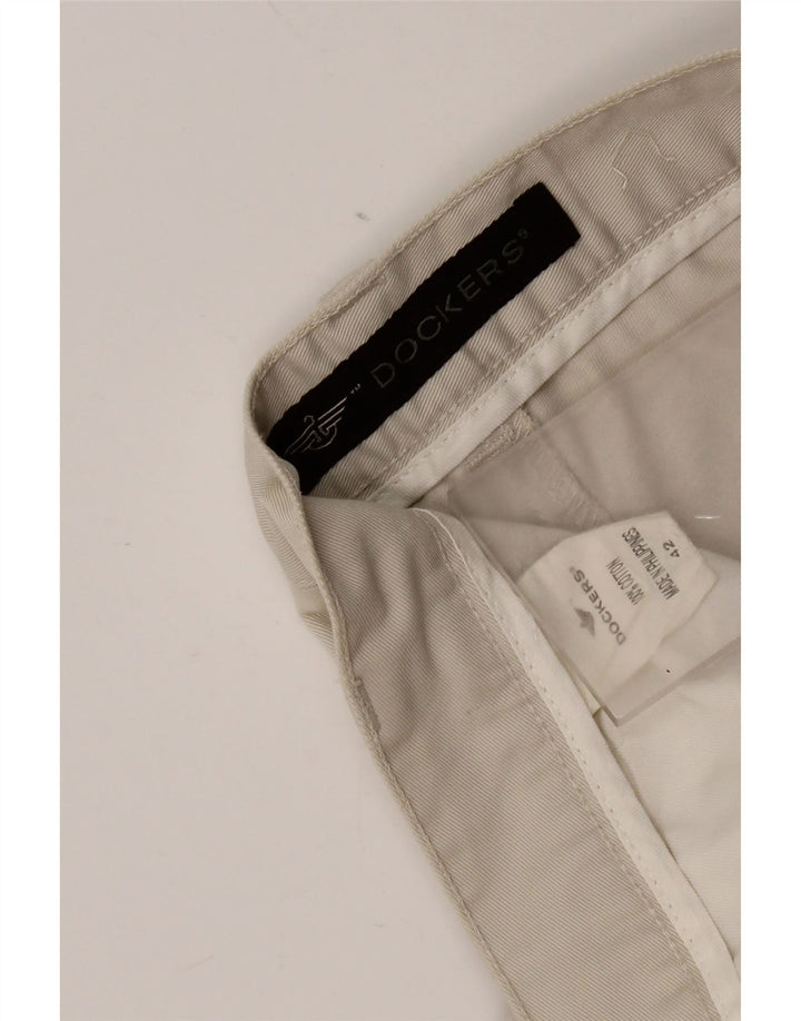 Shorts masculinos Dockers Pegged Chino W42 2XL algodão cinza