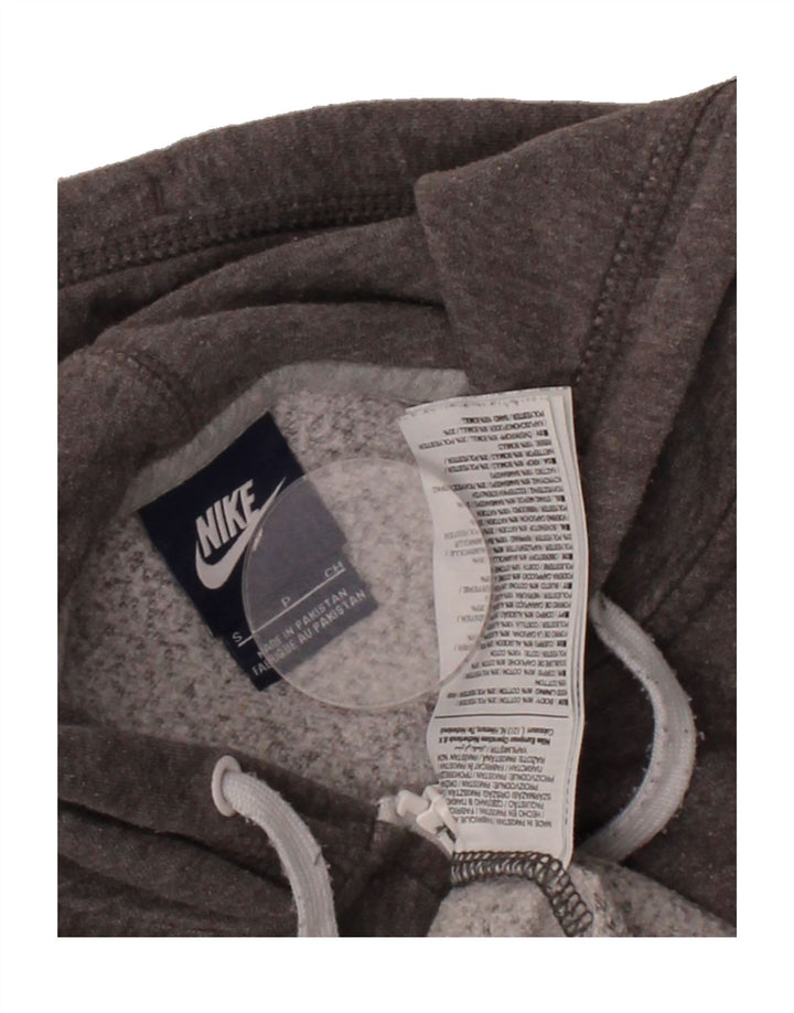 NIKE Womens Zip Hoodie Sweater UK 10 Small Grey Cotton Vintage Nike and Second-Hand Nike from Messina Hembry 