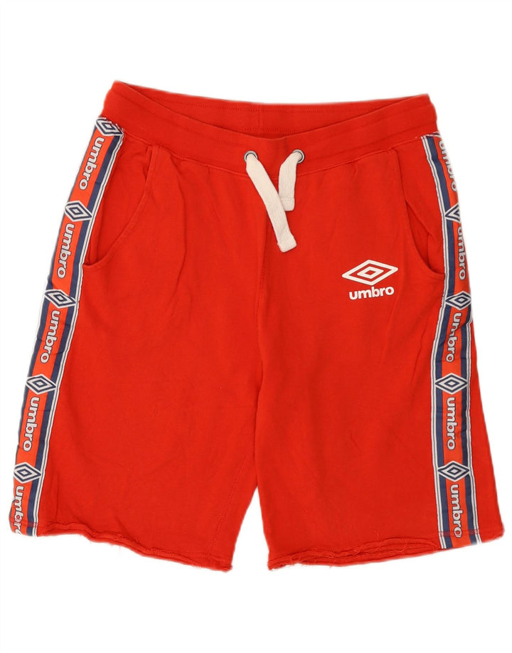 Umbro Mens Graphic Sport Shorts Médio Algodão Vermelho