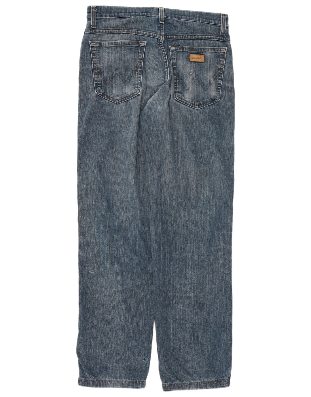 Wrangler Masculino Texas Stretch Straight Jeans W32 L34 Azul Algodão