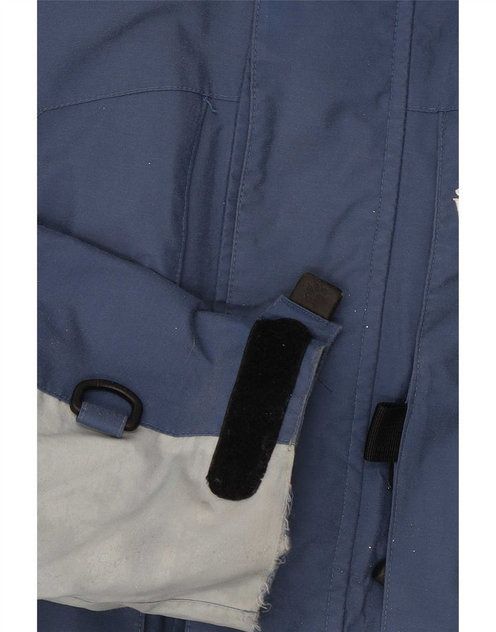 Jaqueta de esqui masculina Jack Wolfskin UK 40/42 grande azul colorblock poliamida