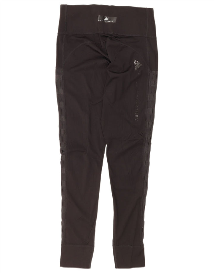 ADIDAS Womens Stella McCartney Graphic Leggings UK 8 Small Black Striped