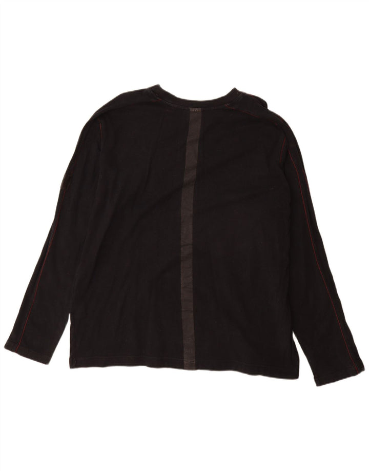 Murphy & Nye Top gráfico masculino manga comprida 2XL algodão preto