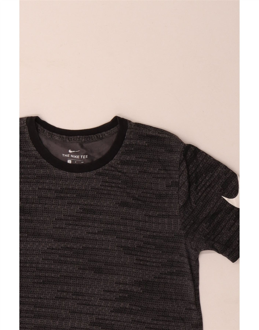 Camiseta masculina gráfica NIKE Top pequeno algodão cinza