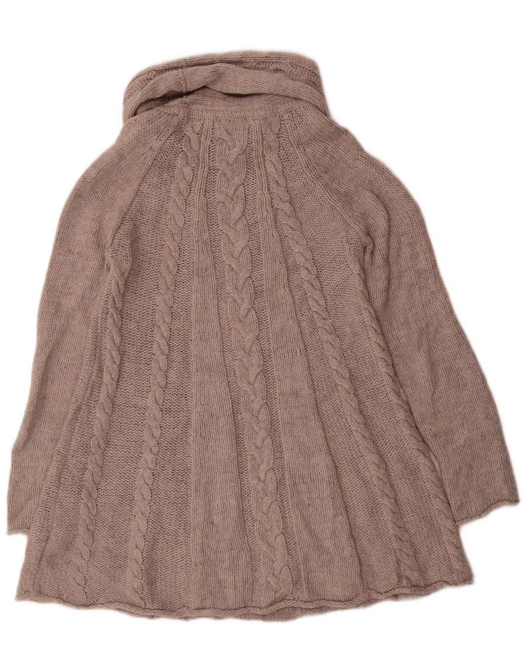 Suéter feminino Marks & Spencer com gola redonda Reino Unido 10 pequeno cinza acrílico