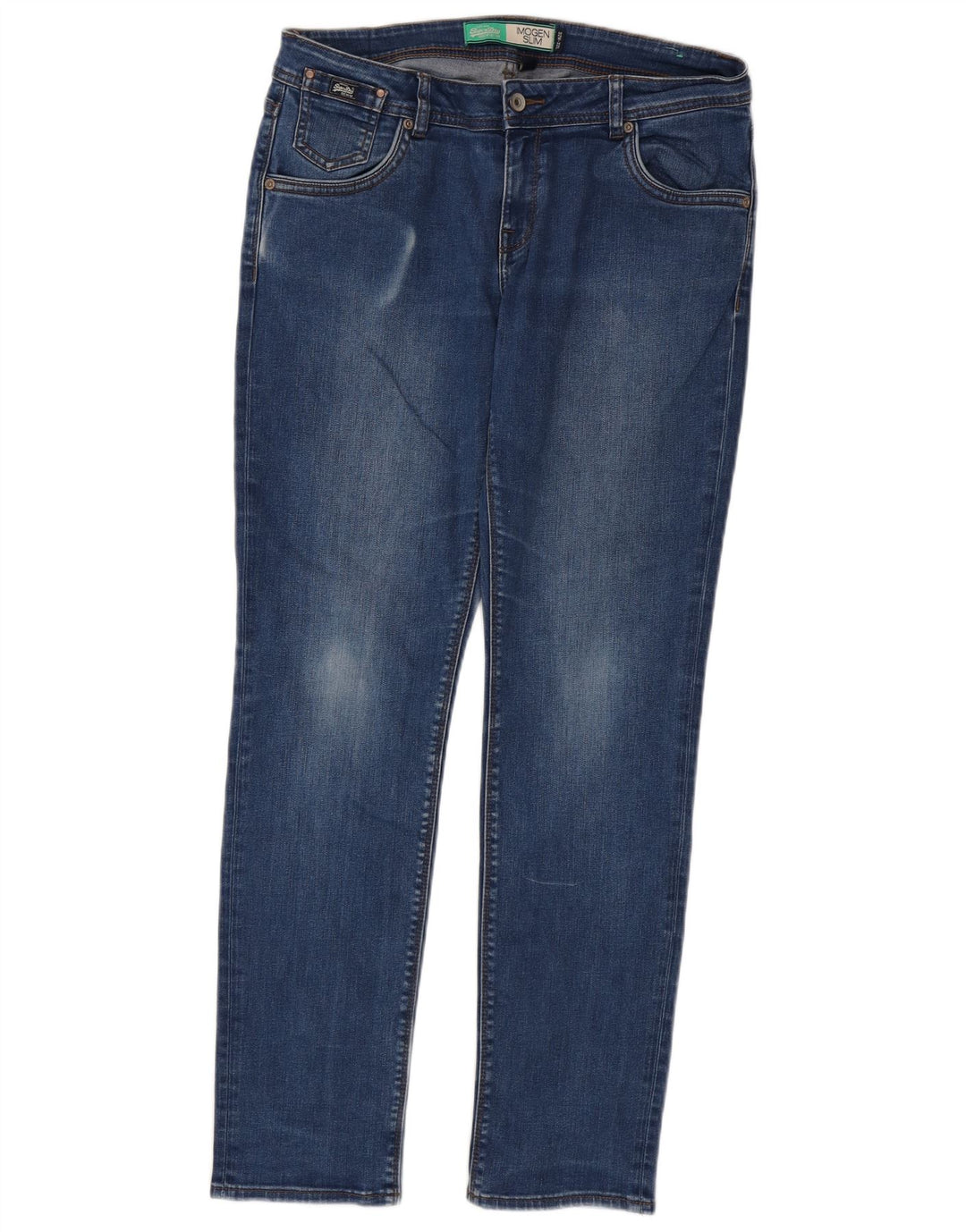 Superdry Womens Imogen Slim Jeans W32 L32 Azul Algodão