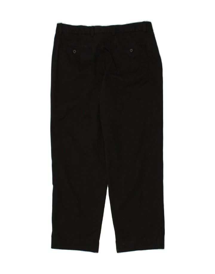 IZOD Mens Straight Suit Trousers W36 L29 Black Cotton Vintage Izod and Second-Hand Izod from Messina Hembry 