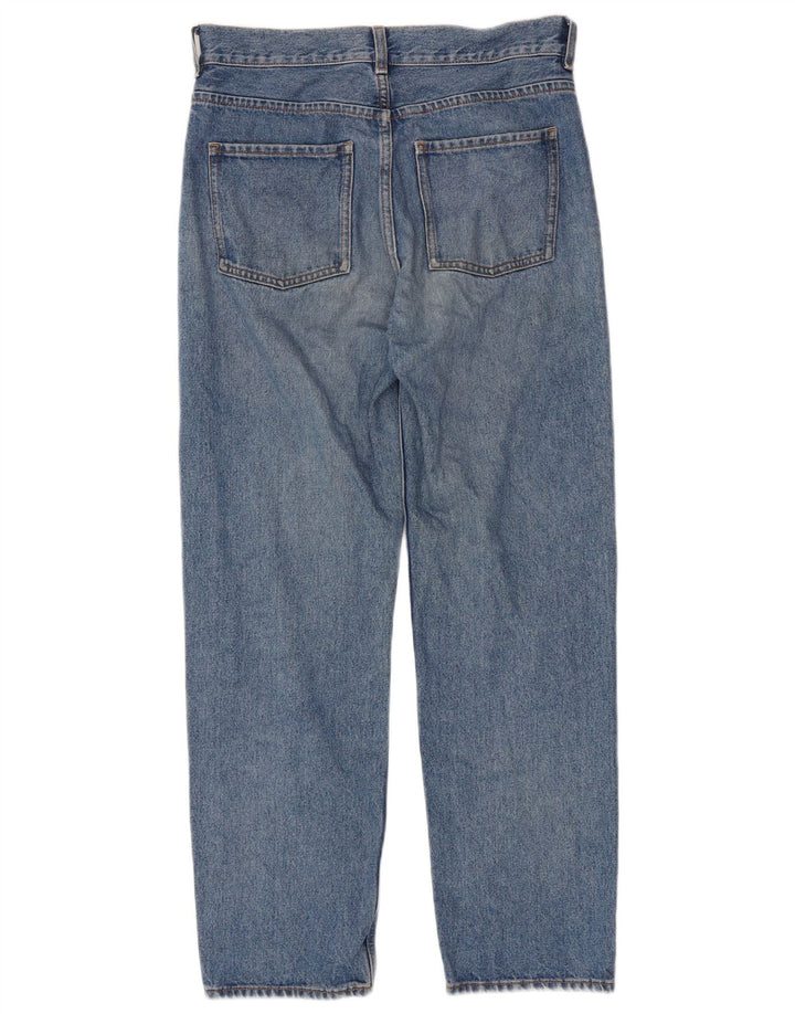 Calça jeans reta masculina COS W30 L27 algodão azul