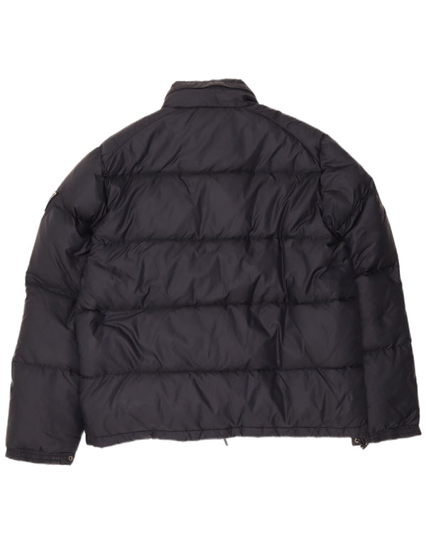 Jaqueta acolchoada com capuz masculina Guess UK 46 3XL azul marinho nylon